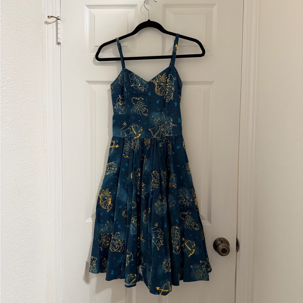 Pinup Couture Teal Astrology Audrey Dress